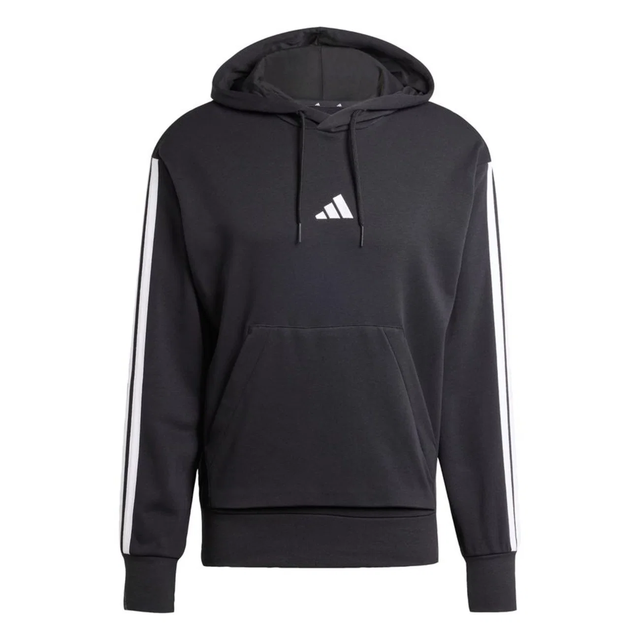 Blusão de Moletinho Capuz Adidas Essentials 3-Stripes - Masculino
