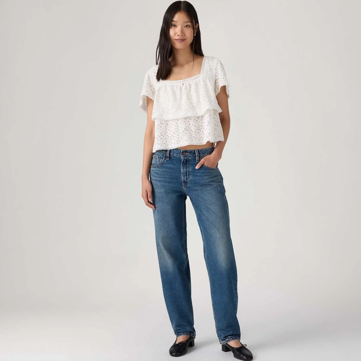 Calça Jeans Levi's® Loose Taper Lavagem Média — imagem 1