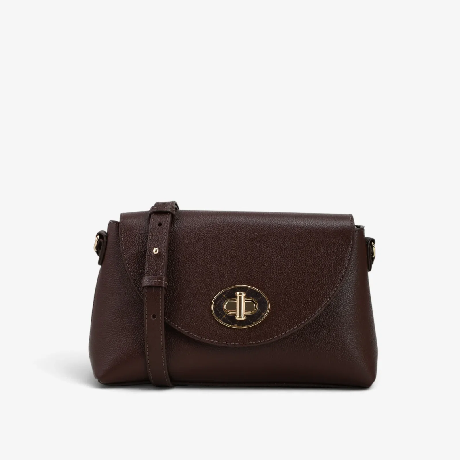 Bolsa Transversal Marrom Café Couro