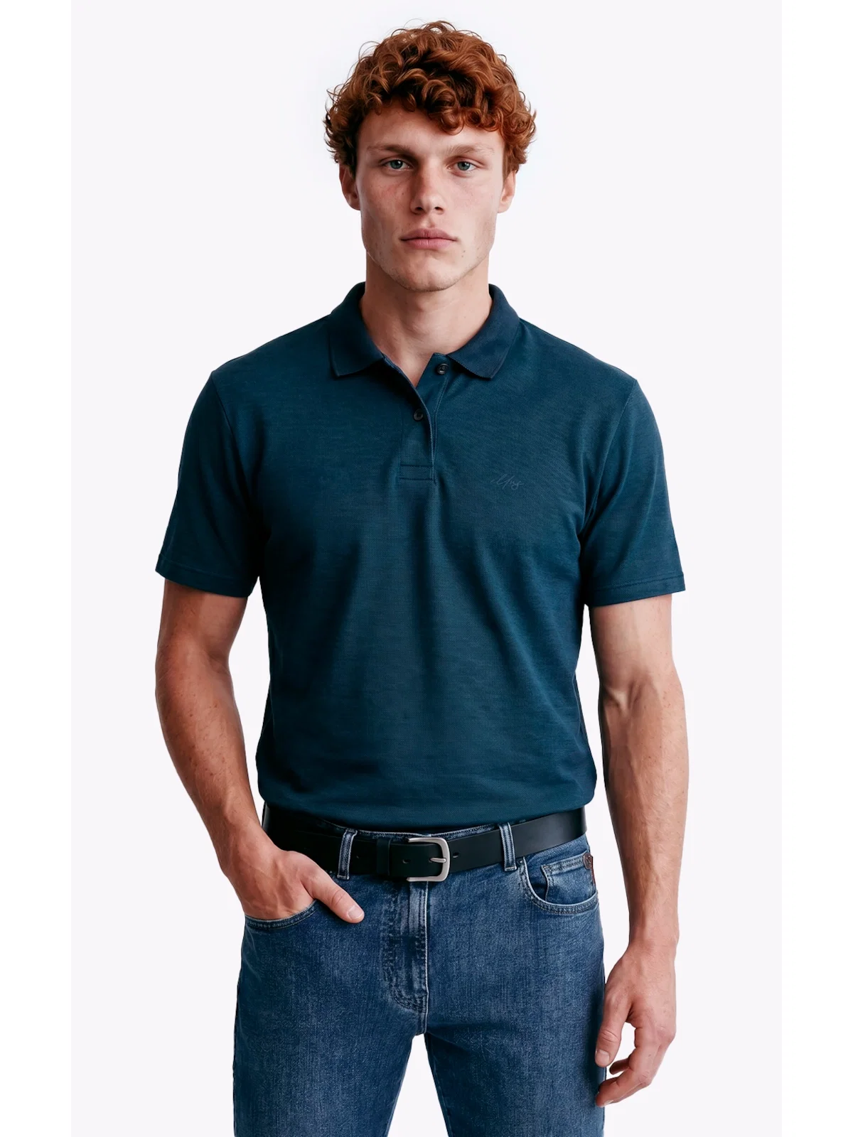 Polo Rib Fine Ellus Classic Petroleo — imagem 1