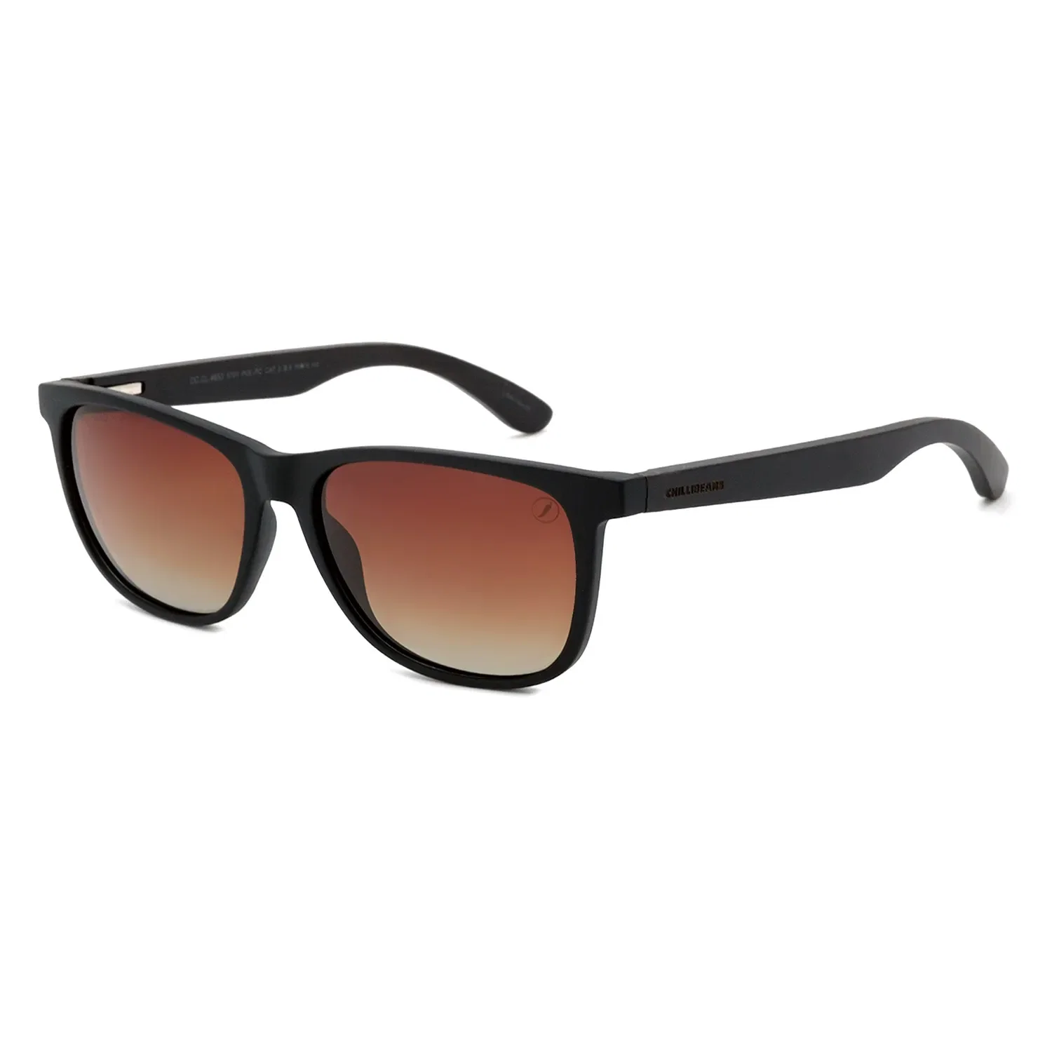 Óculos de Sol Masculino Chilli Beans Bossa Nova Wood Preto Marrom Polarizado — imagem 1