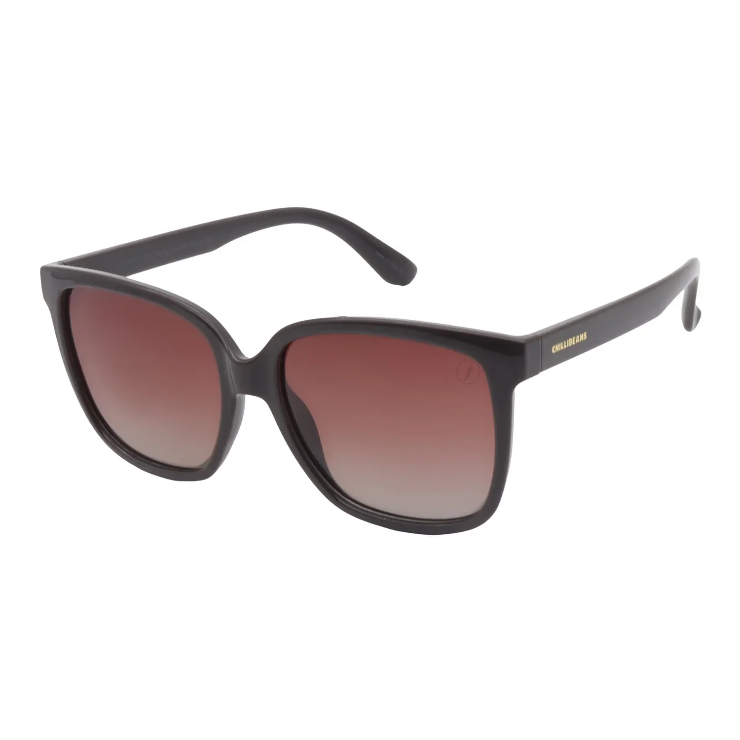 Óculos de Sol Feminino Chilli Beans Polarizada Quadrado Degradê Marrom