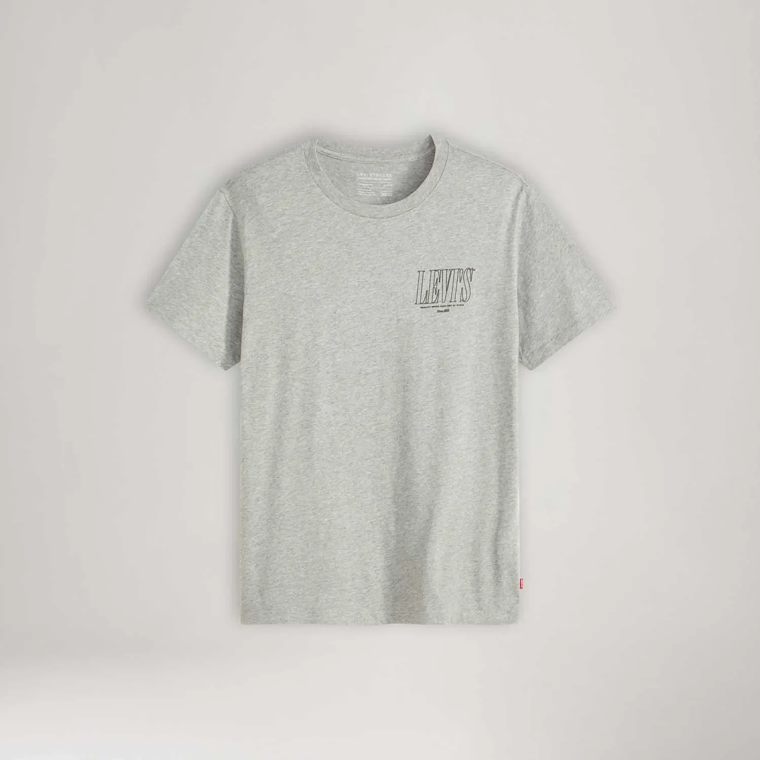 Camiseta Levi's® Graphic Crewneck Cinza Manga Curta — imagem 1