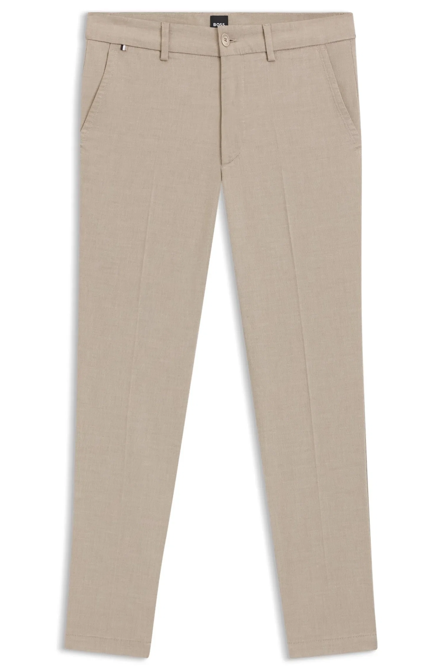 Calça Slim Fit Em Algodão