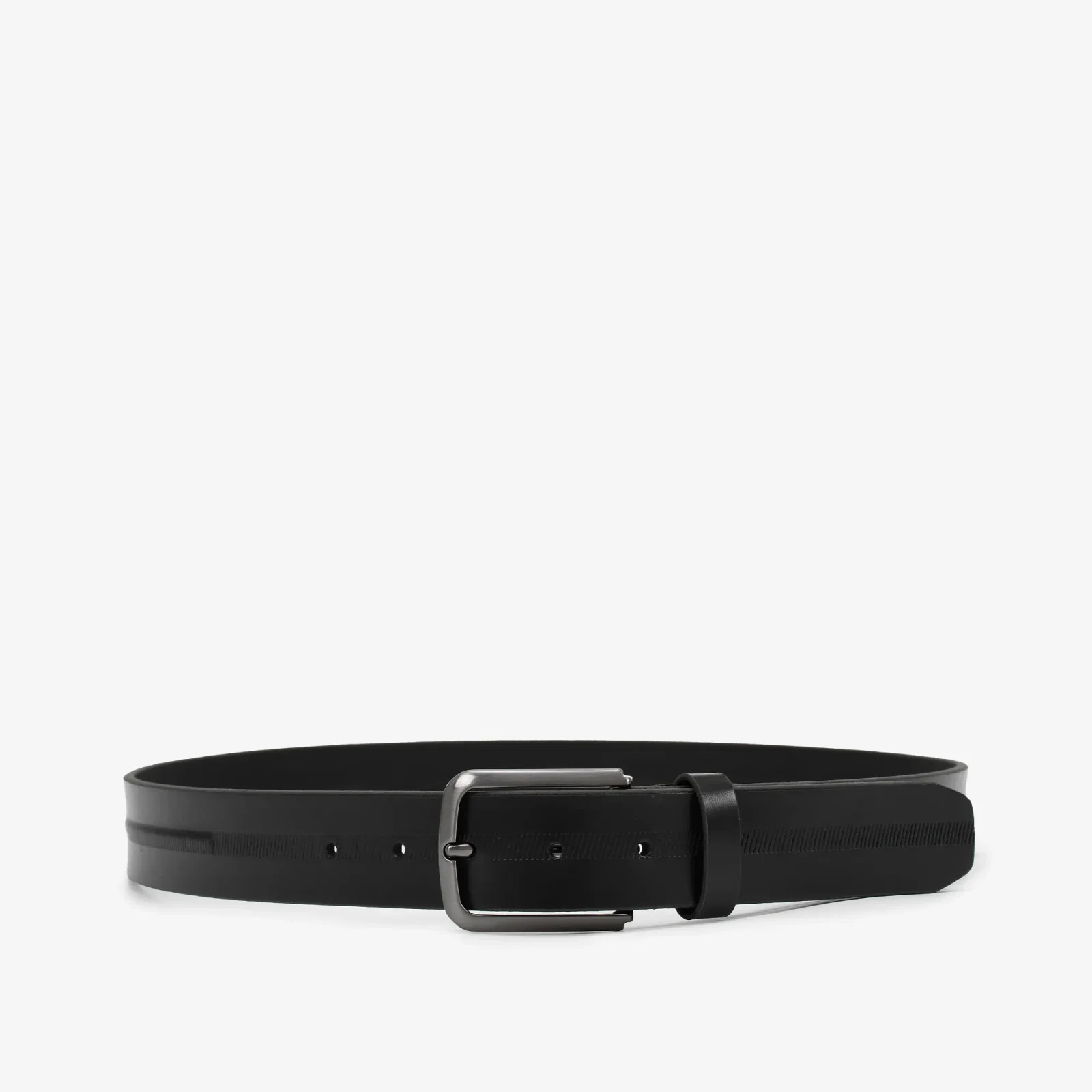 Cinto Masculino Preto Couro Fivela