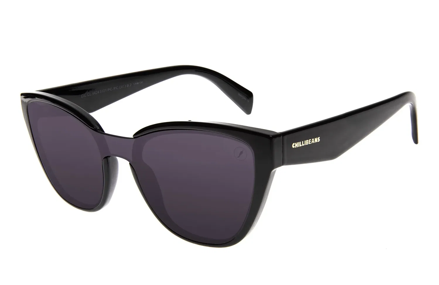 Óculos de Sol Feminino Infinity Redondo Clássico Preto — imagem 1