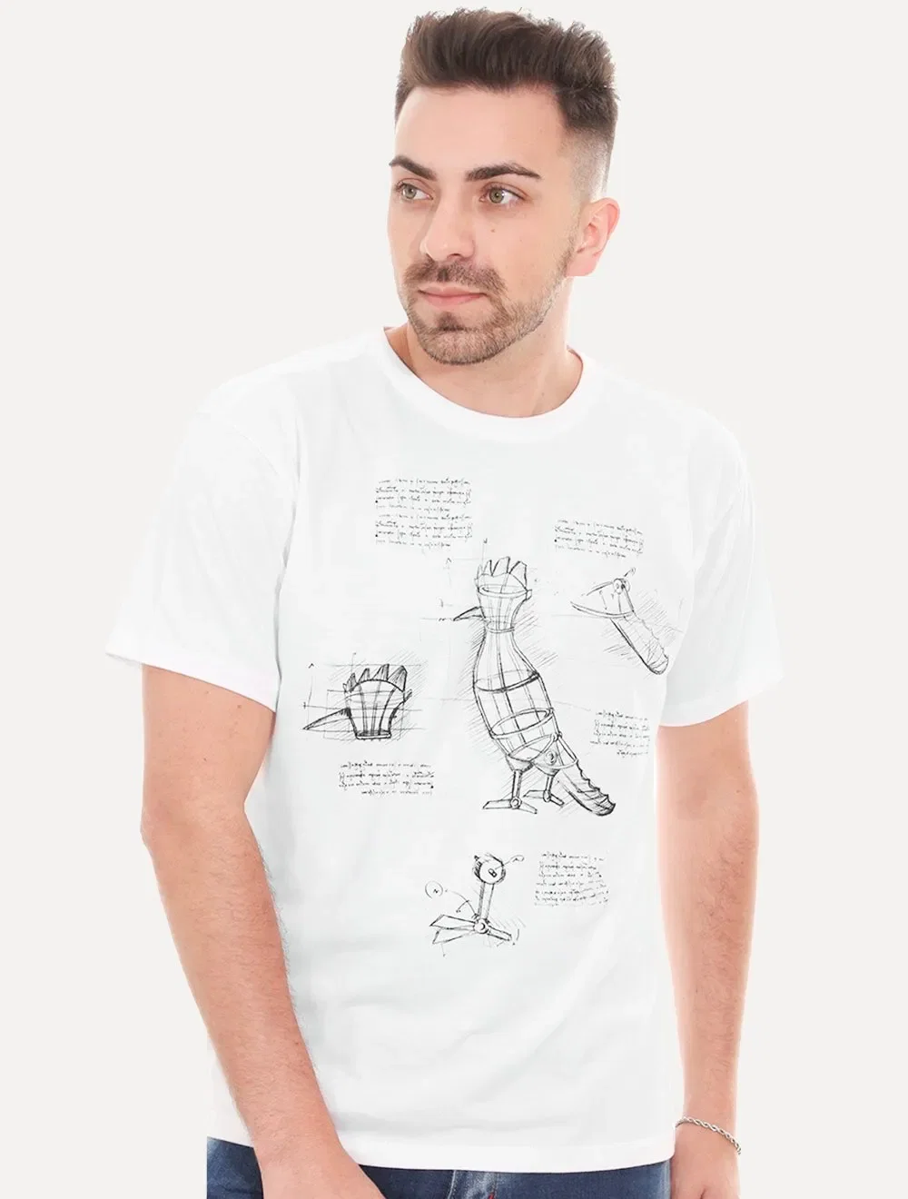 Camiseta Reserva Masculina Draft Woodpecker Branca — imagem 1