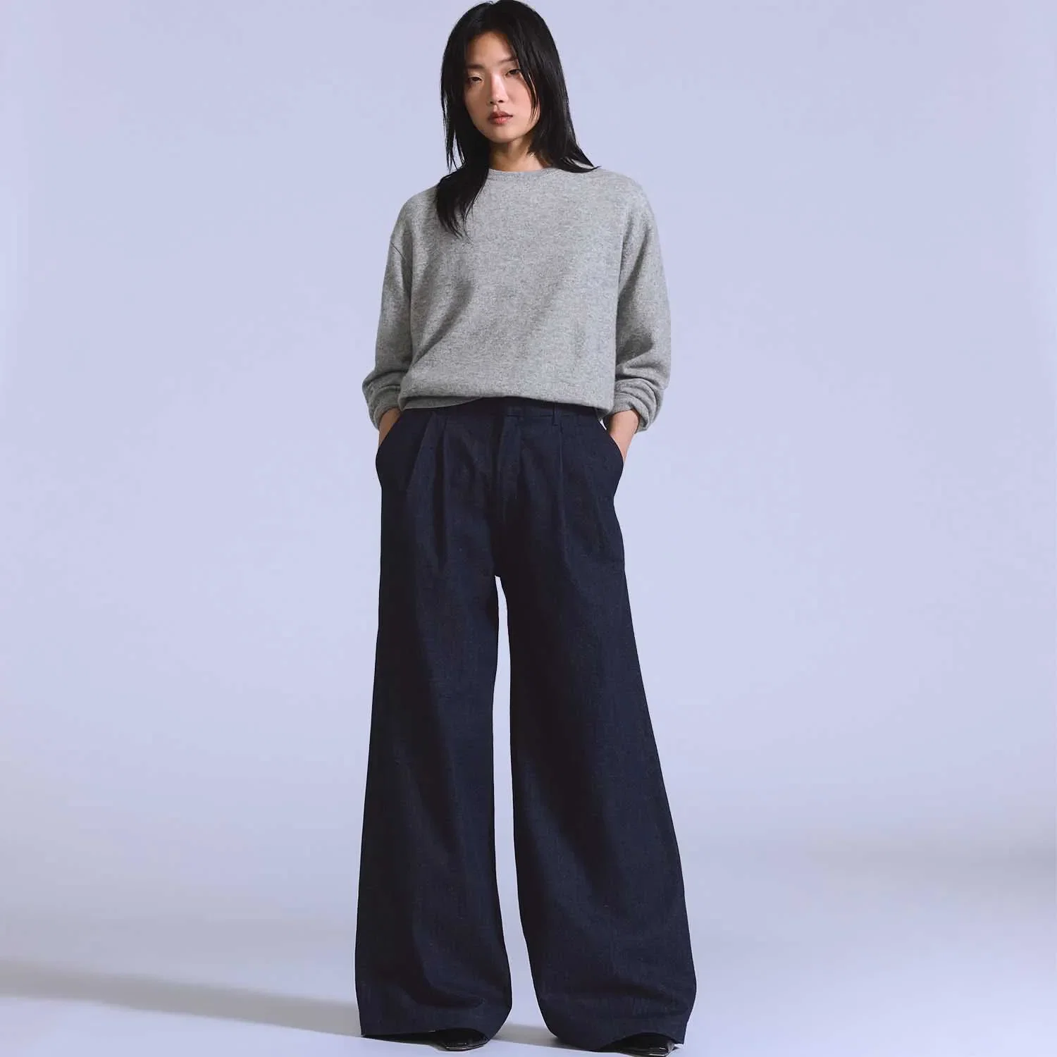 Calça Jeans Levi's® Blue Tab Pleat Trouser Lavagem Escura — imagem 1