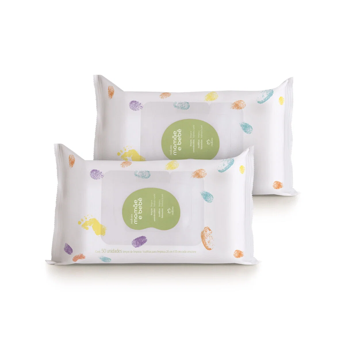 Kit Lenços Umedecidos com Fragrância Mamãe e Bebê (2 unidades) — imagem 1