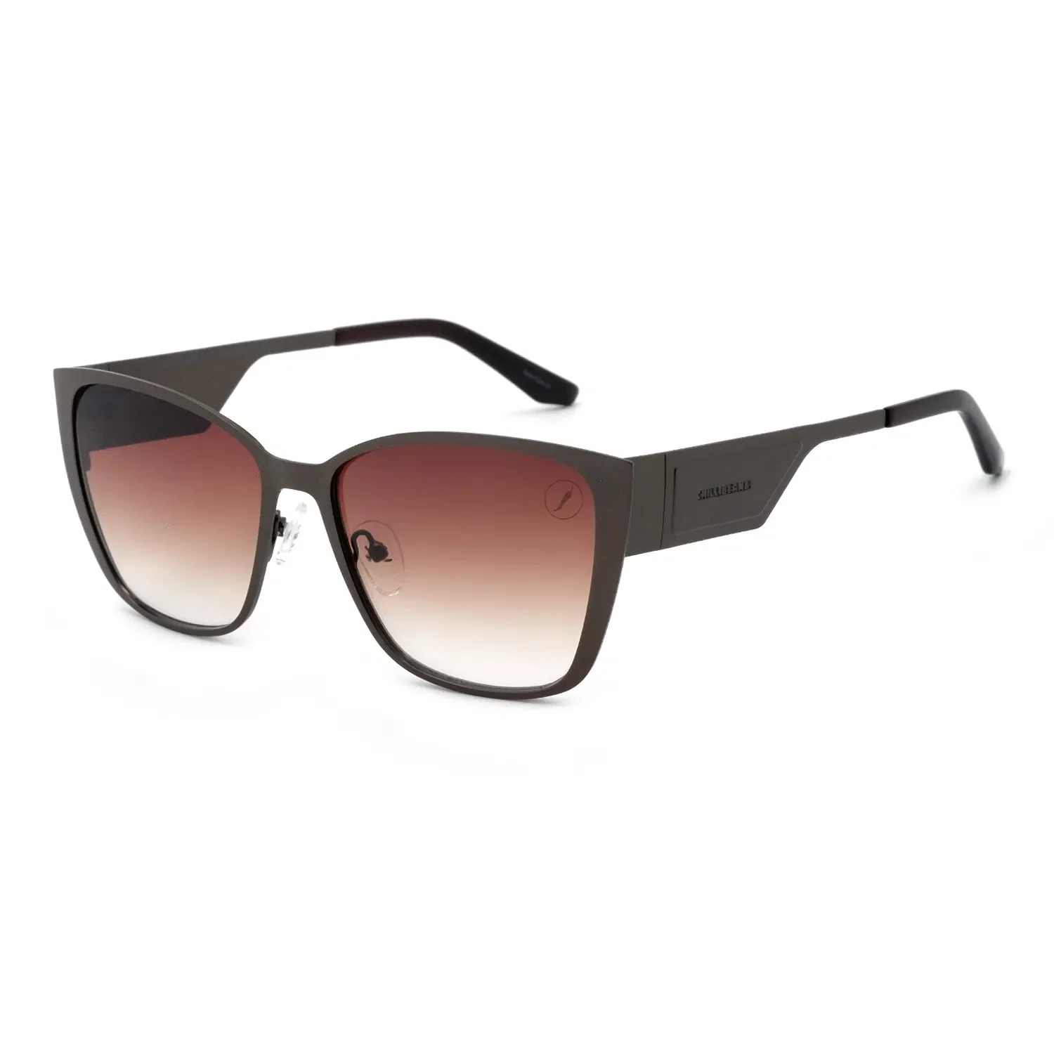 Óculos de Sol Feminino New Tech Quadrado Degradê Marrom — imagem 1
