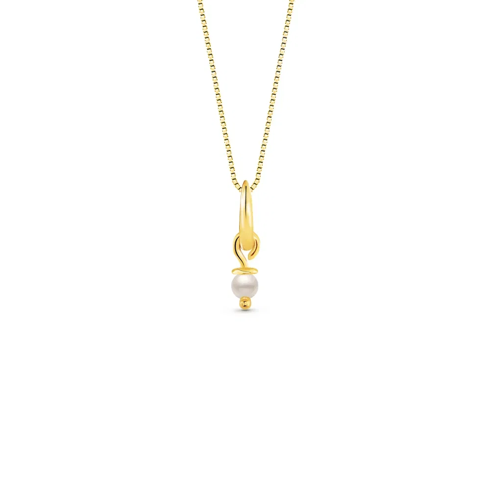 Pingente em Ouro Amarelo 18k com Pérola, 13mm — imagem 1