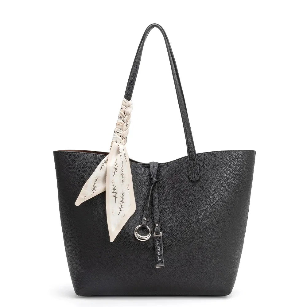 Bolsa Shopping Lenço Preta