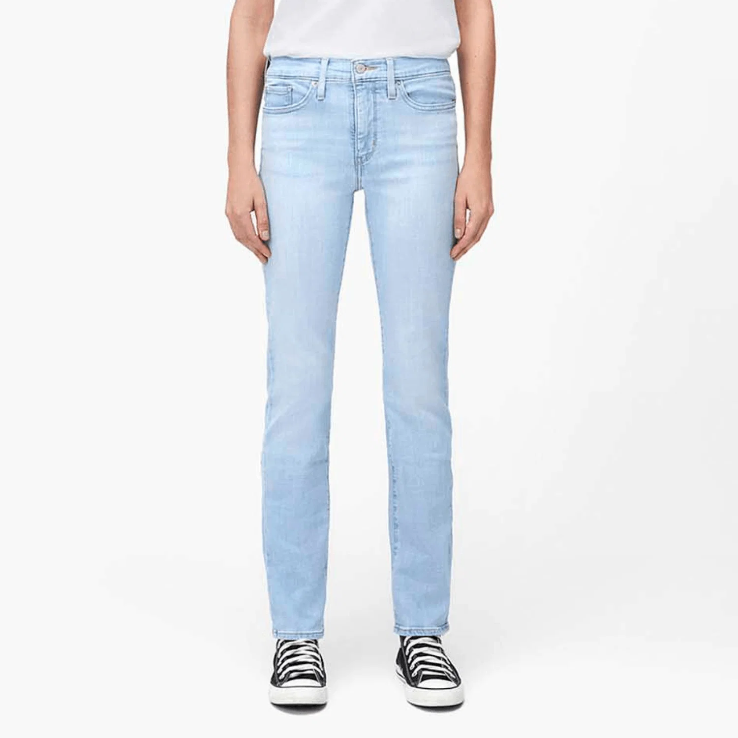 Calça Jeans Levi's® 314® Shaping Straight Lavagem Clara — imagem 1