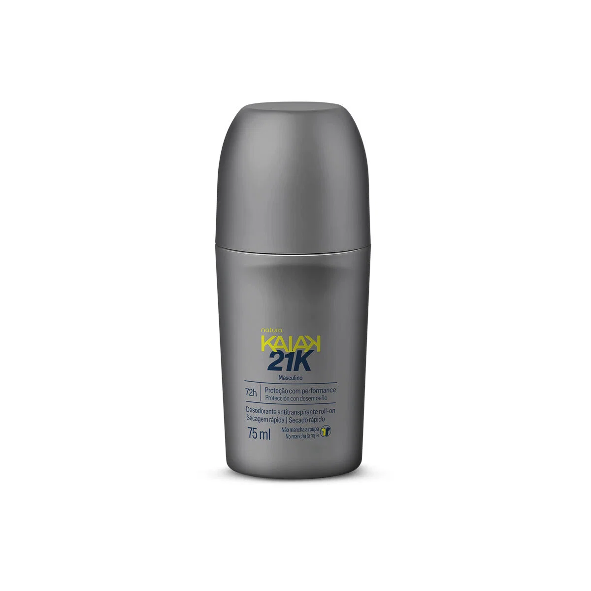 Desodorante Antitranspirante Roll-On Kaiak 21K Masculino 75 ml — imagem 1