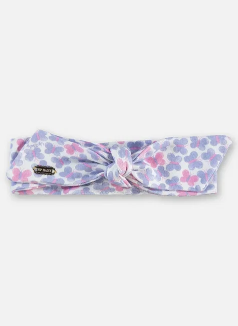 Faixa de Cabelo em Suedine para Bebê Menina (Roxo) Up Baby