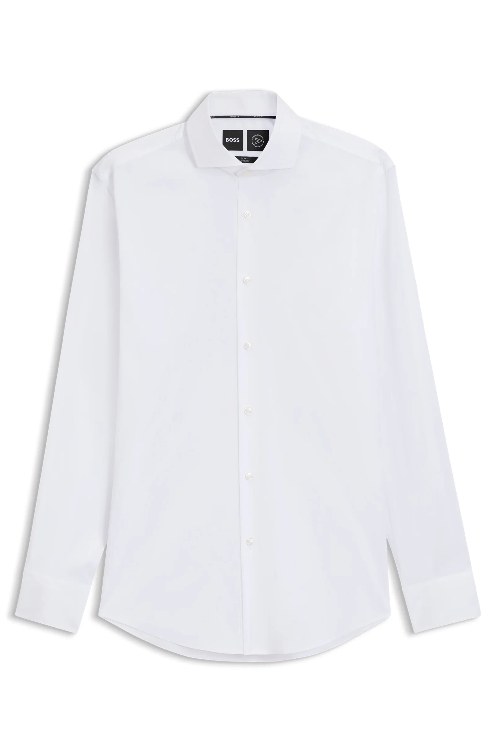 Camisa Slim Fit Em Popelina De Algodão Easy Iron — imagem 1
