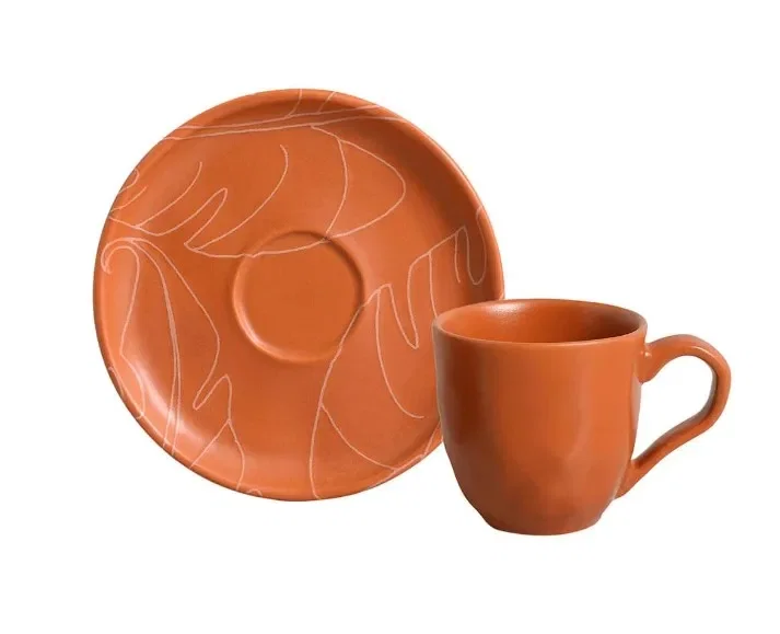 Xícara de Café Stoneware Bio Verão 120ml Porto Brasil