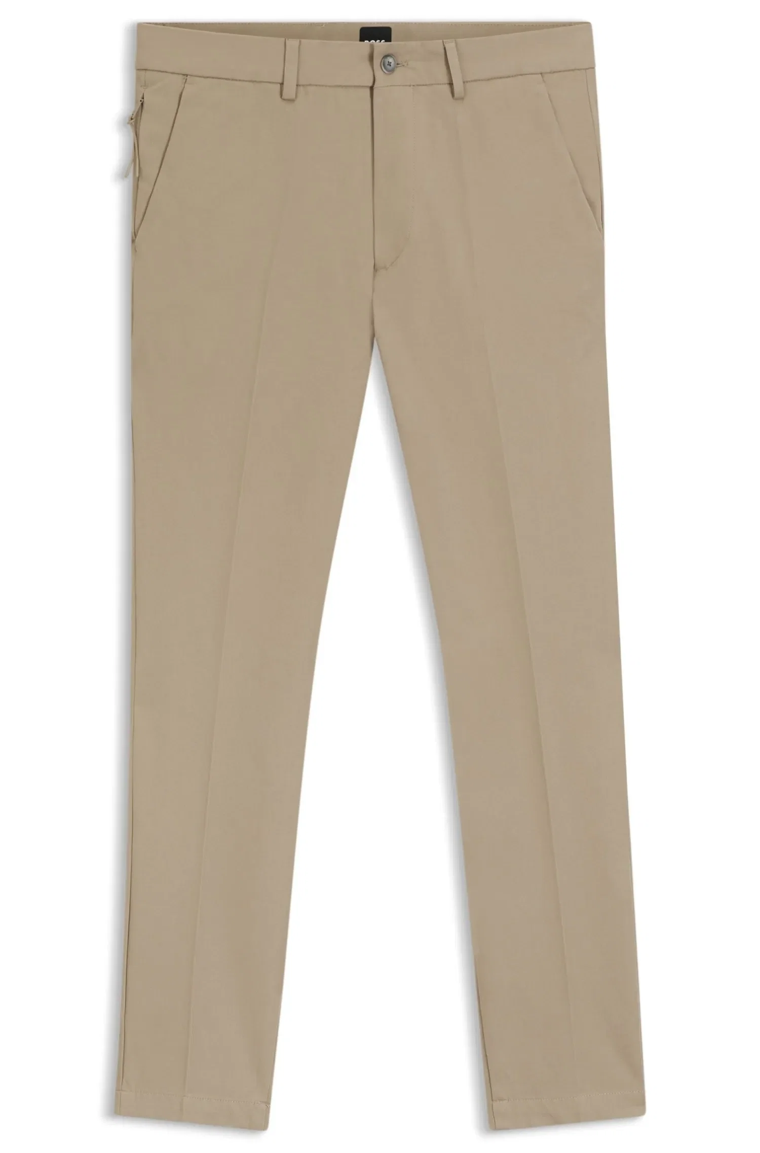 Calça Slim Fit Em Mistura De Algodão — imagem 1