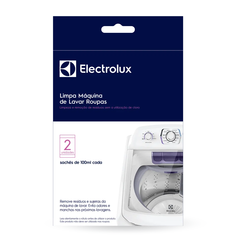 Limpa Máquina de Lavar Roupas Electrolux 200ml Remove Sujeiras e Residuos — imagem 1