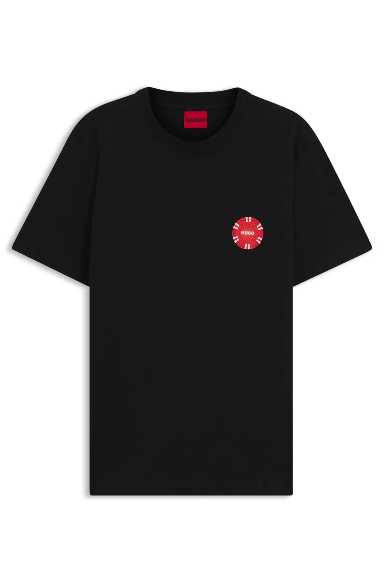 Camiseta De Algodão Com Estampa De Fichas De Pôquer — imagem 1