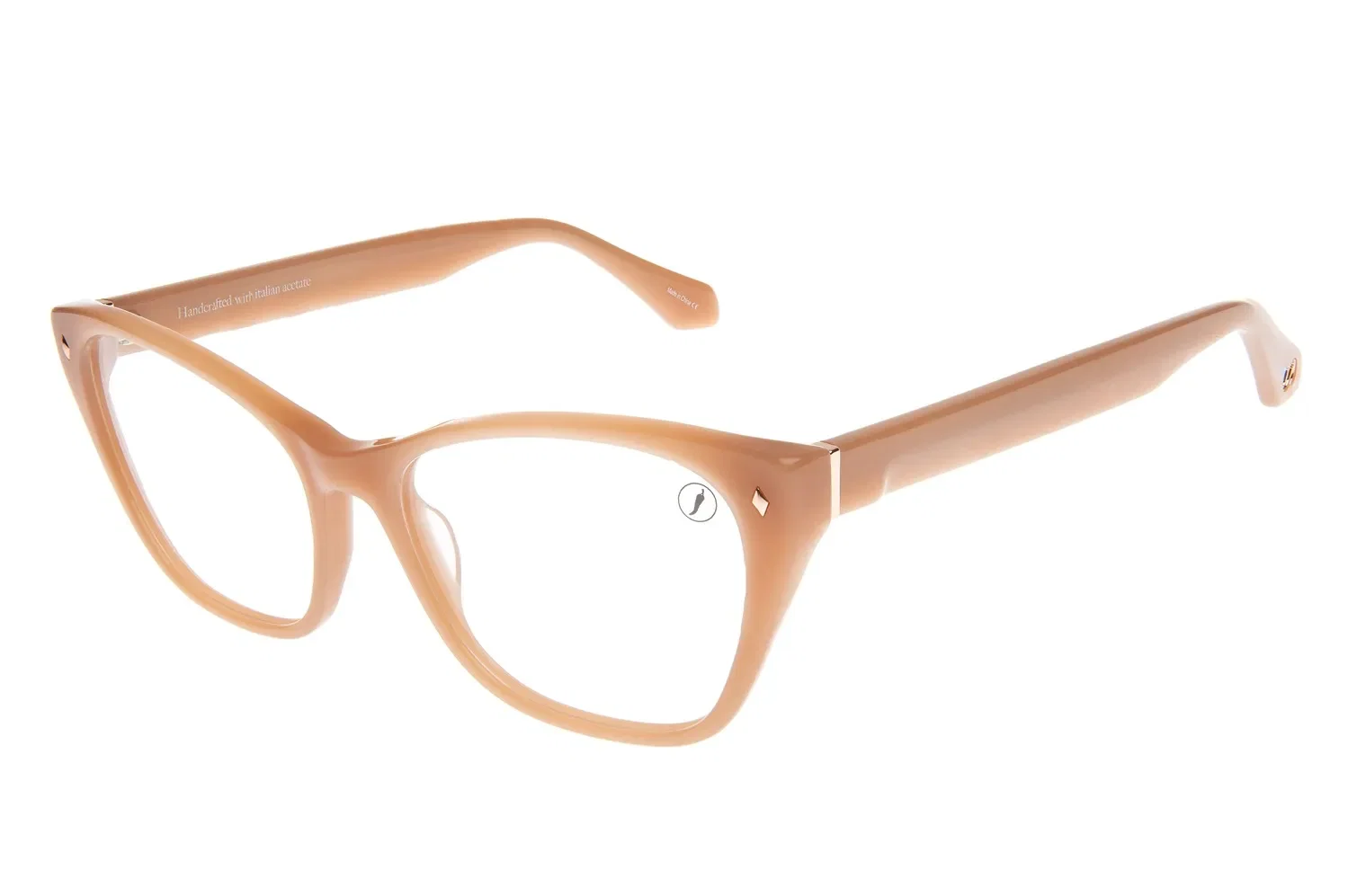 Armação Para Óculos de Grau Feminino Acetato Italiano Rosé