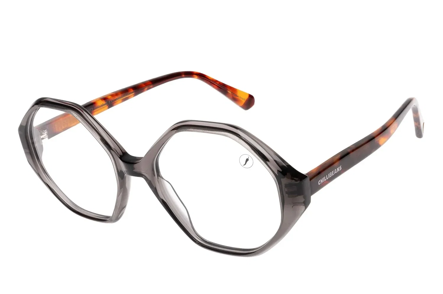 Armação Para Óculos de Grau Feminino Chilli Beans AC Hexagonal Preto