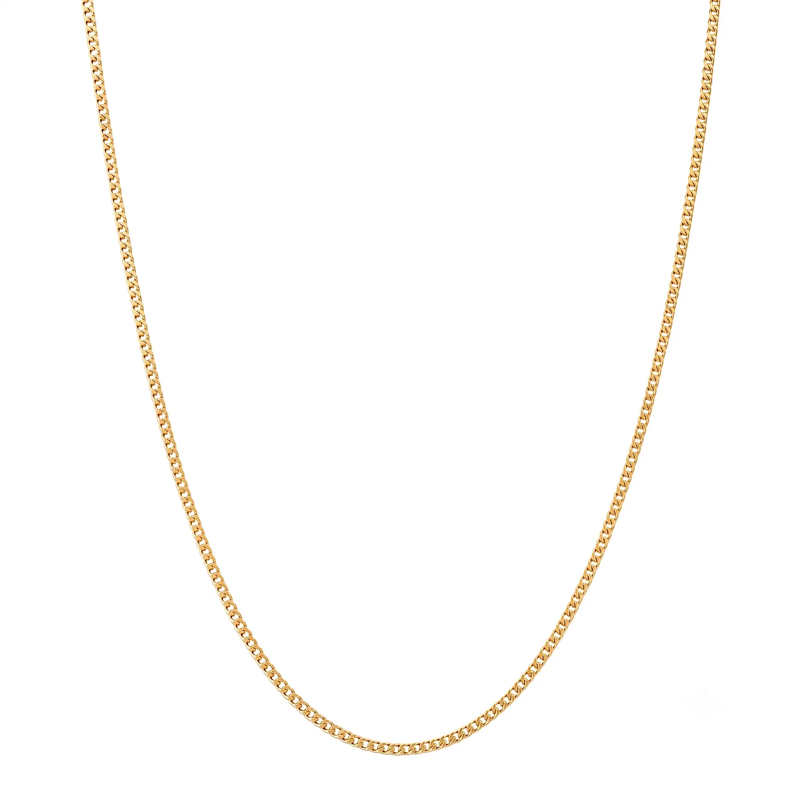 Corrente Life Groumet em Prata 925 com Banho de Ouro Amarelo 18K, 60cm — imagem 1