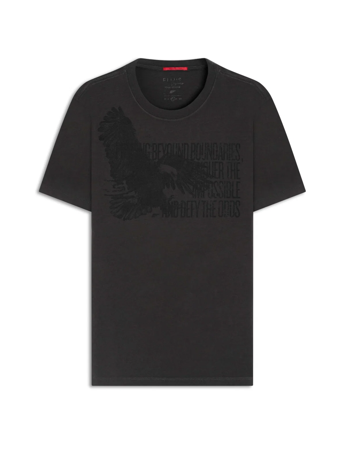 T-Shirt Pima Eagle Quote Verde Militar — imagem 1
