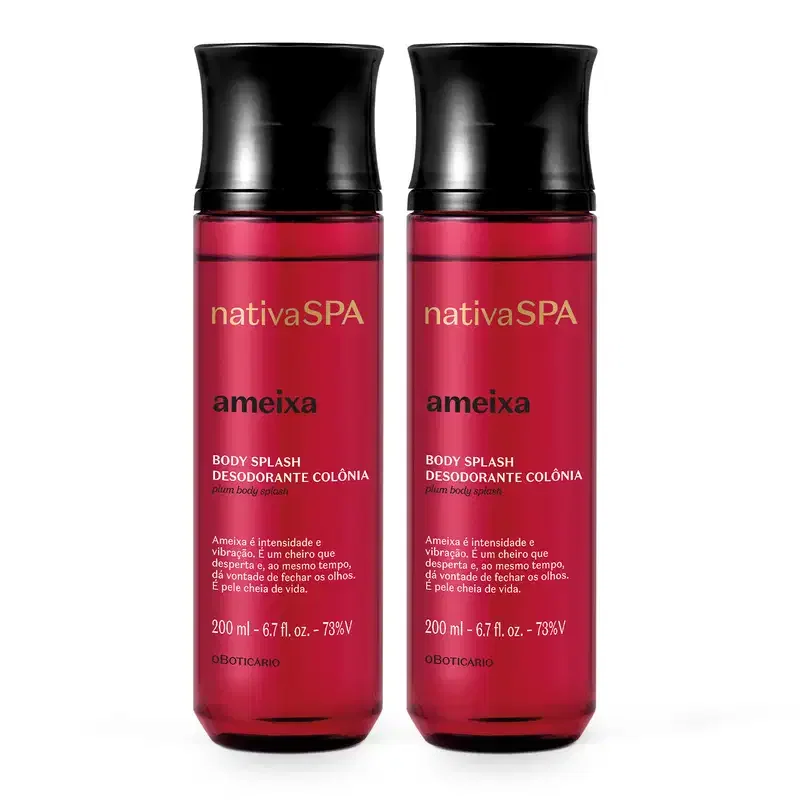 Combo Nativa SPA Ameixa: Desodorante Colônia Body Splash 2x 200ml