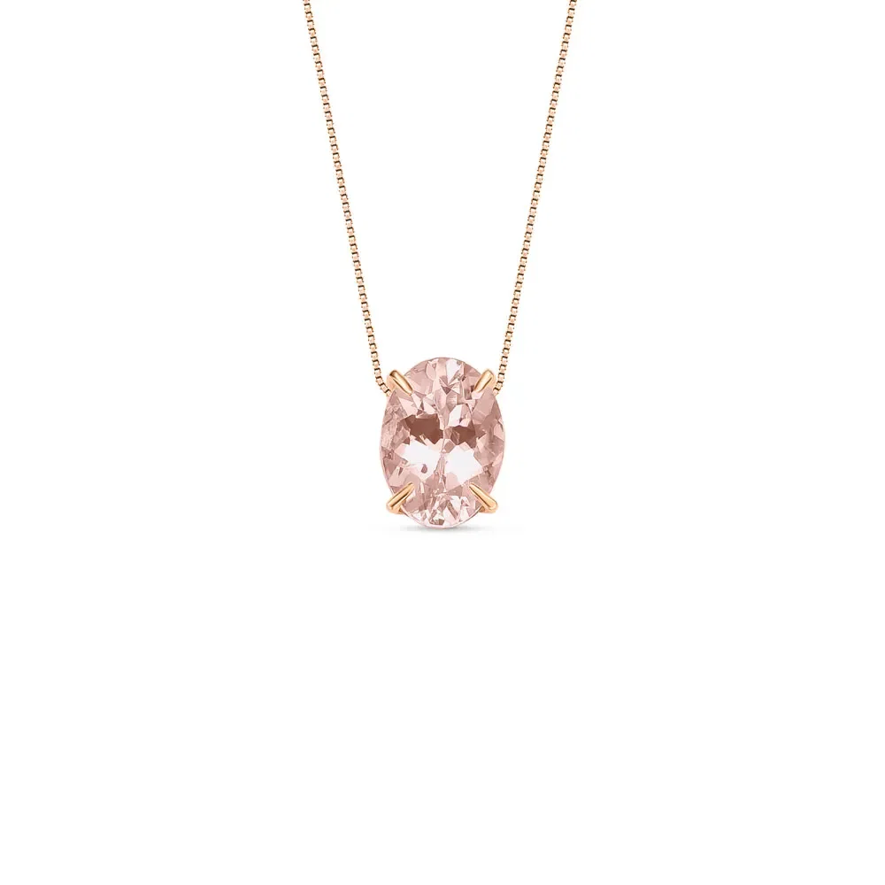 Pingente Essenza em Ouro Vivara 18k com Morganita, 7mm — imagem 1