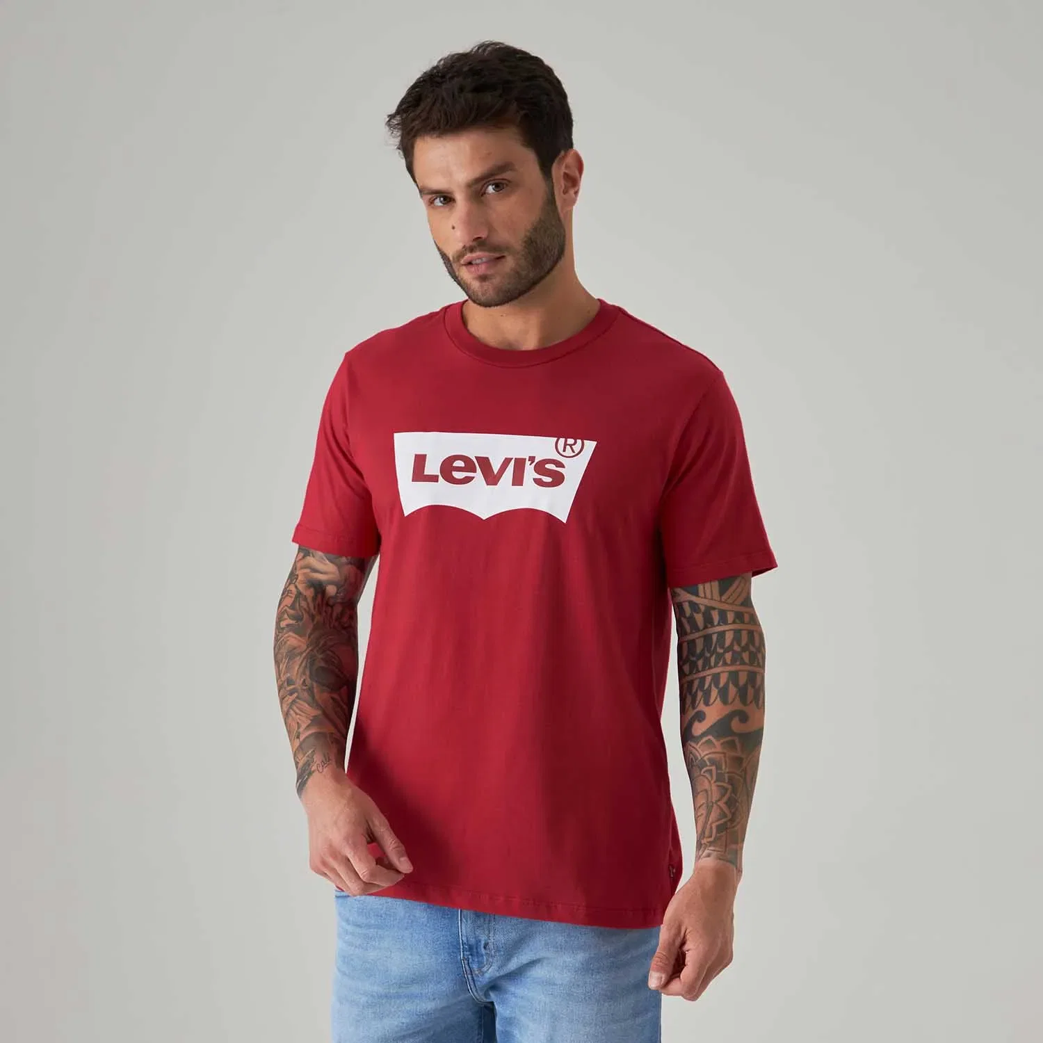 Camiseta Levi's® Graphic Crewneck Vermelha Manga Curta — imagem 1