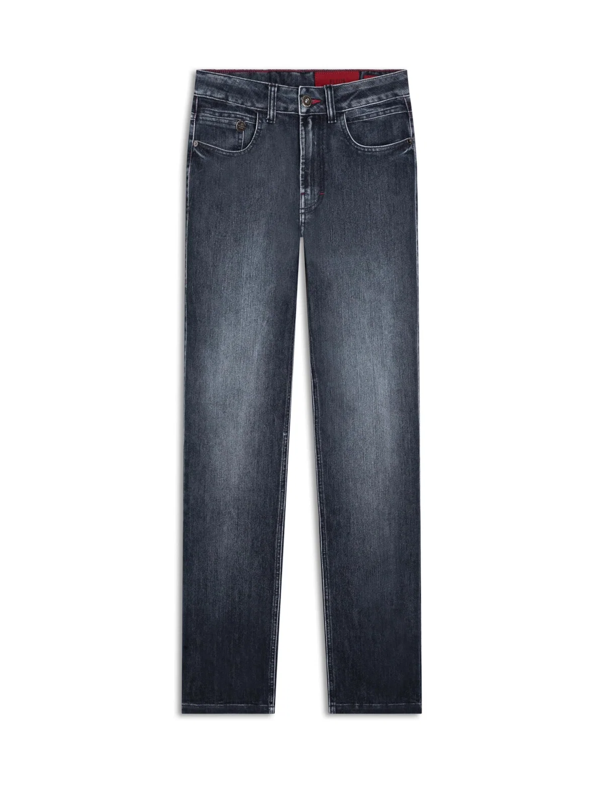Calça High Comfort Dark Indigo 1704-Lav.Escuro C/Tie Dye — imagem 1