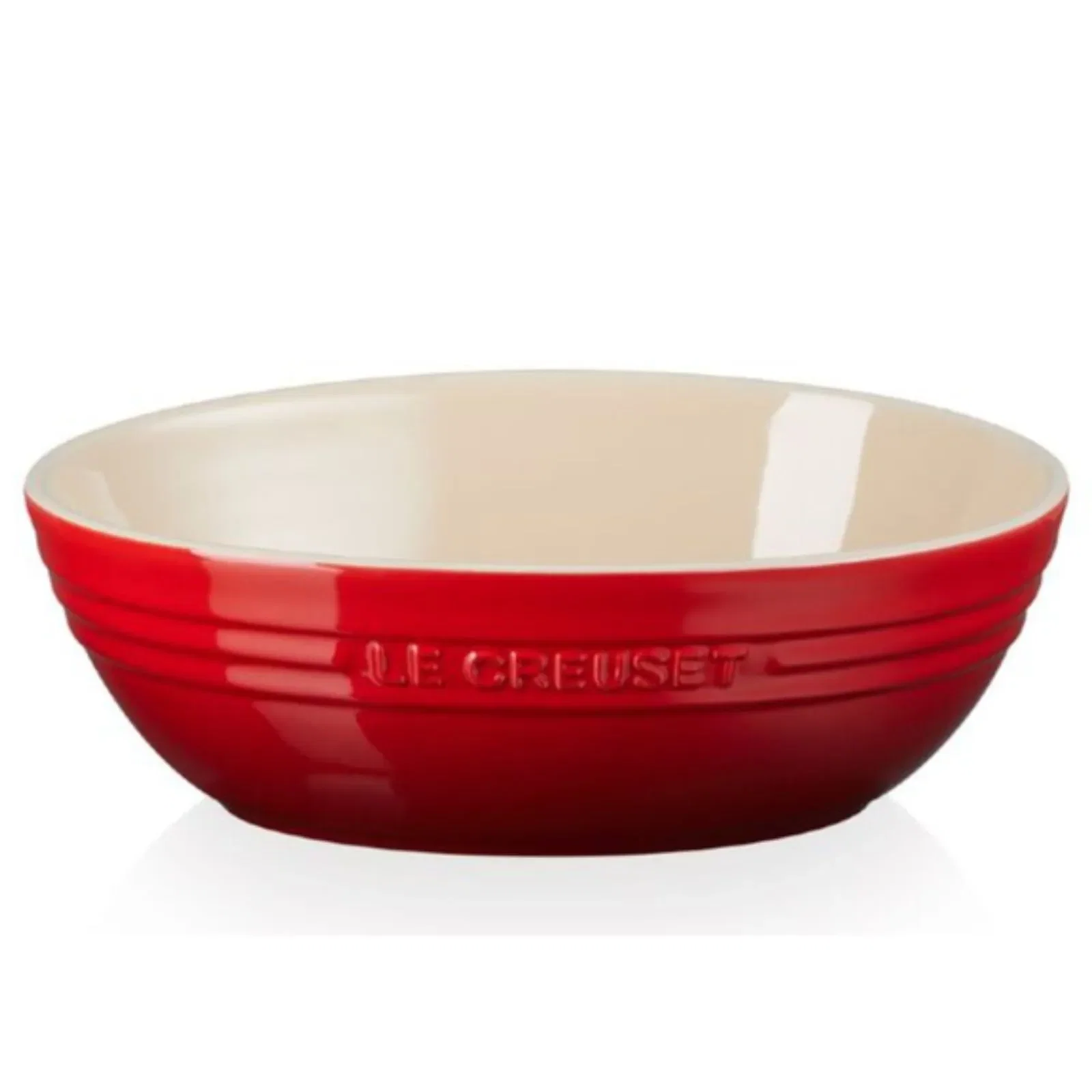 Bowl de Servir Oval em Cerâmica 3,2L Le Creuset Vermelho