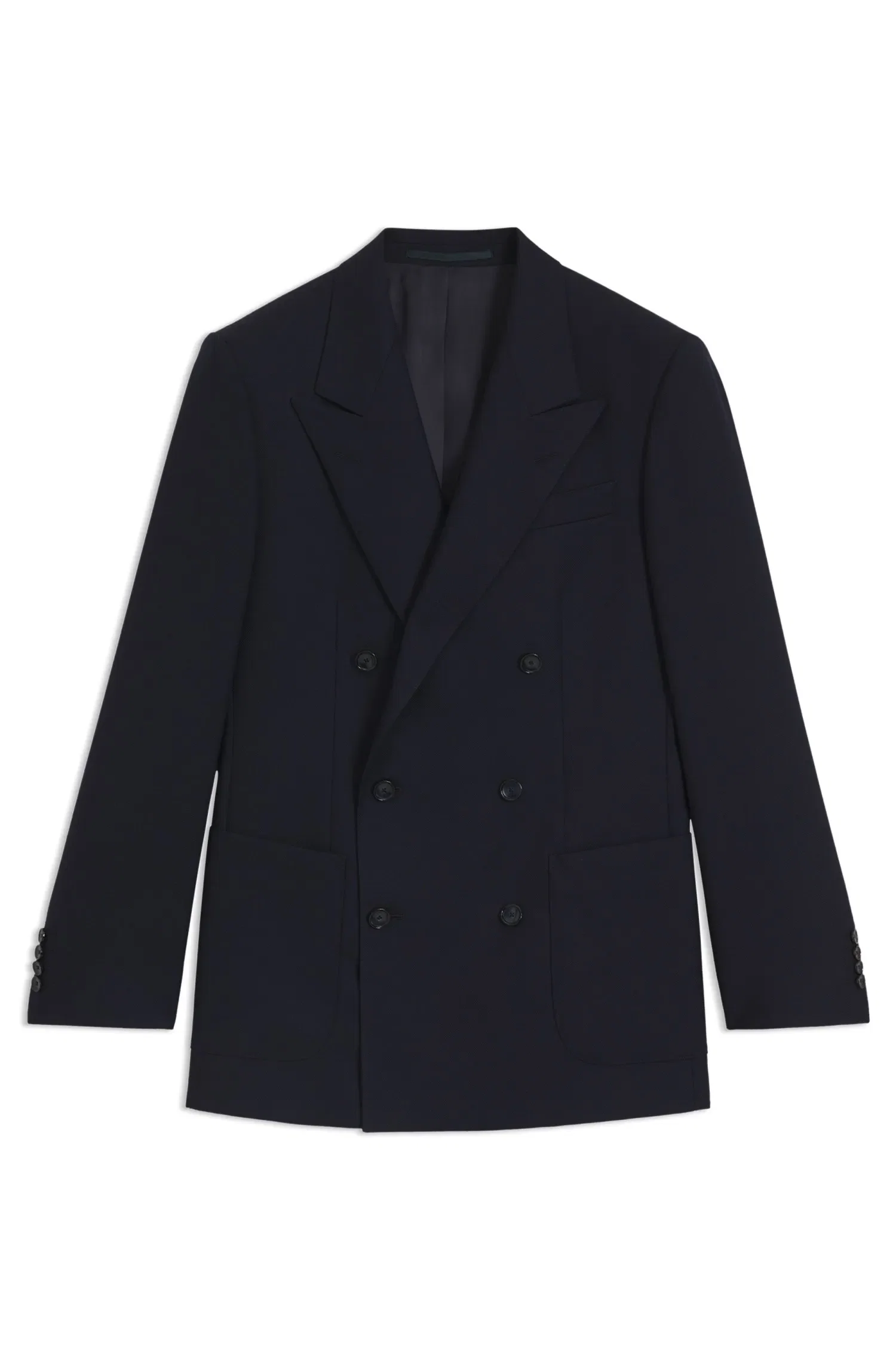 Blazer De Trespasse BOSS By Beckham Em Lã Elástica — imagem 1