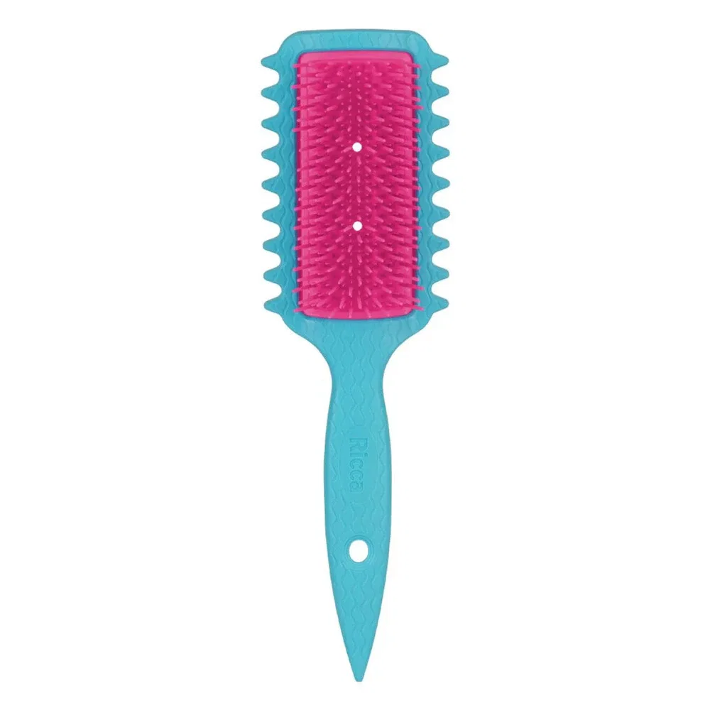 Escova de Cabelo Ricca Flex Fita Curl Azul