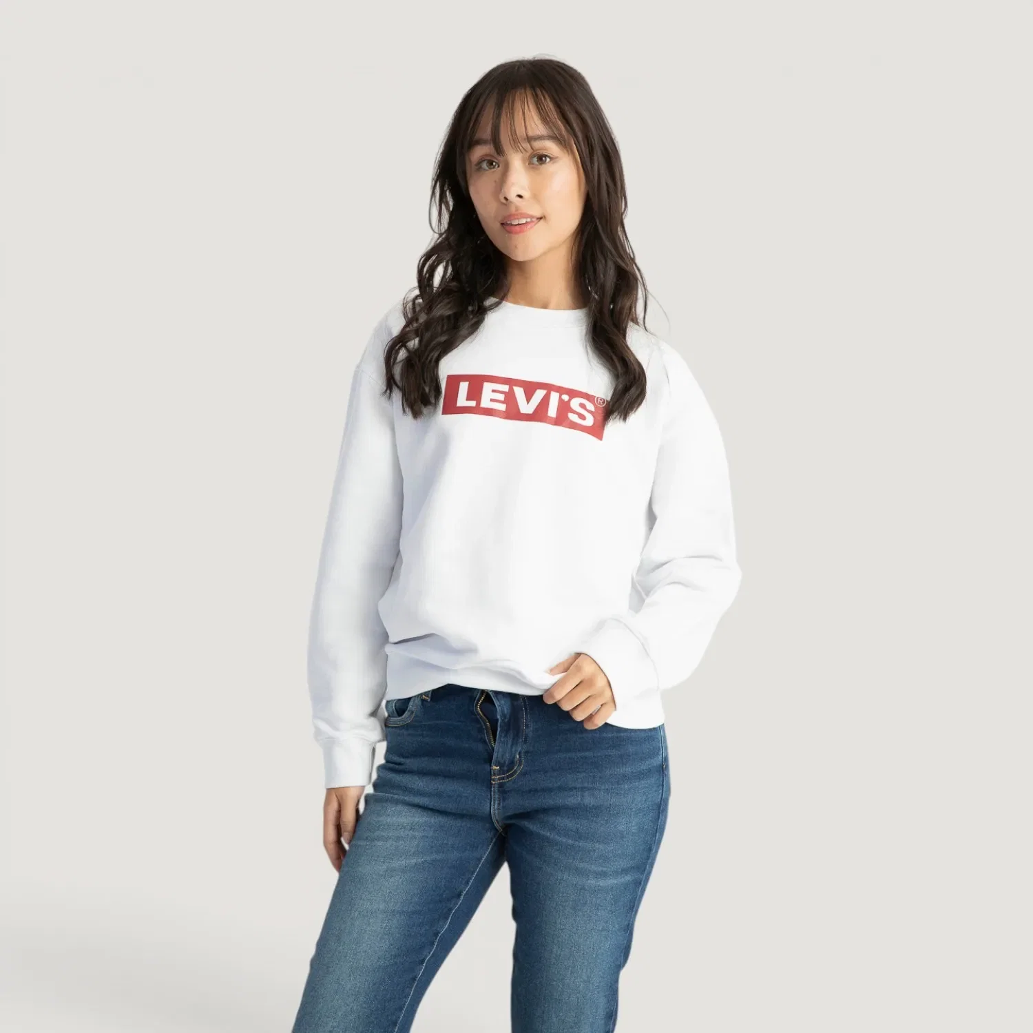 Moletom Levi's® Graphic Heritage Crew Manga Longa