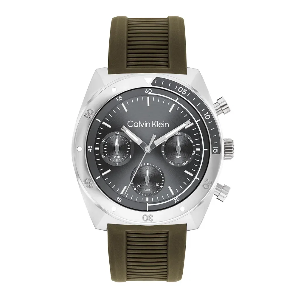Relógio Calvin Klein Flex Masculino Borracha Verde - 25200469 — imagem 1