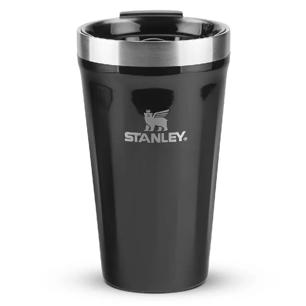 Copo Térmico Texturizado Com Tampa 473ml Black 2.0 Stanley — imagem 1