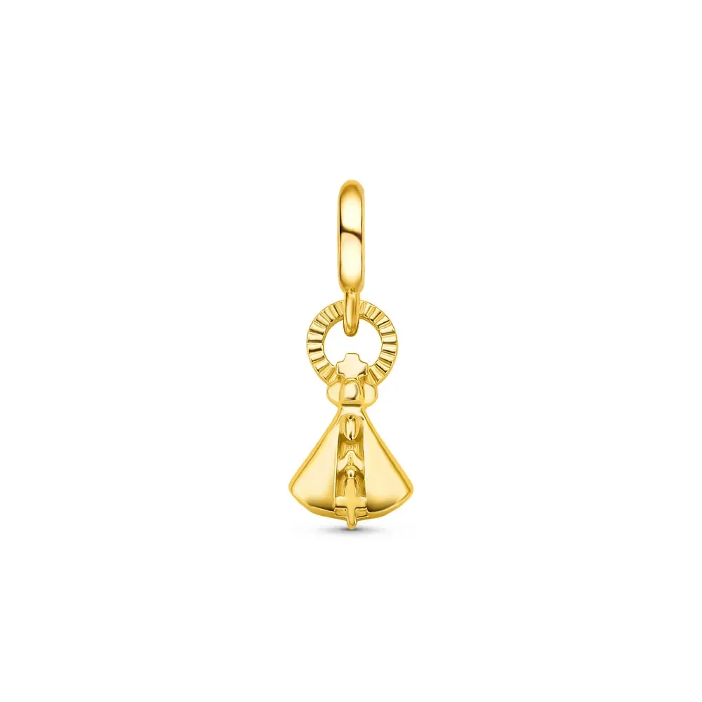 Pingente Life Religioso N.Sra. Aparecida em Prata 925 com Banho de Ouro Amarelo 18k — imagem 1