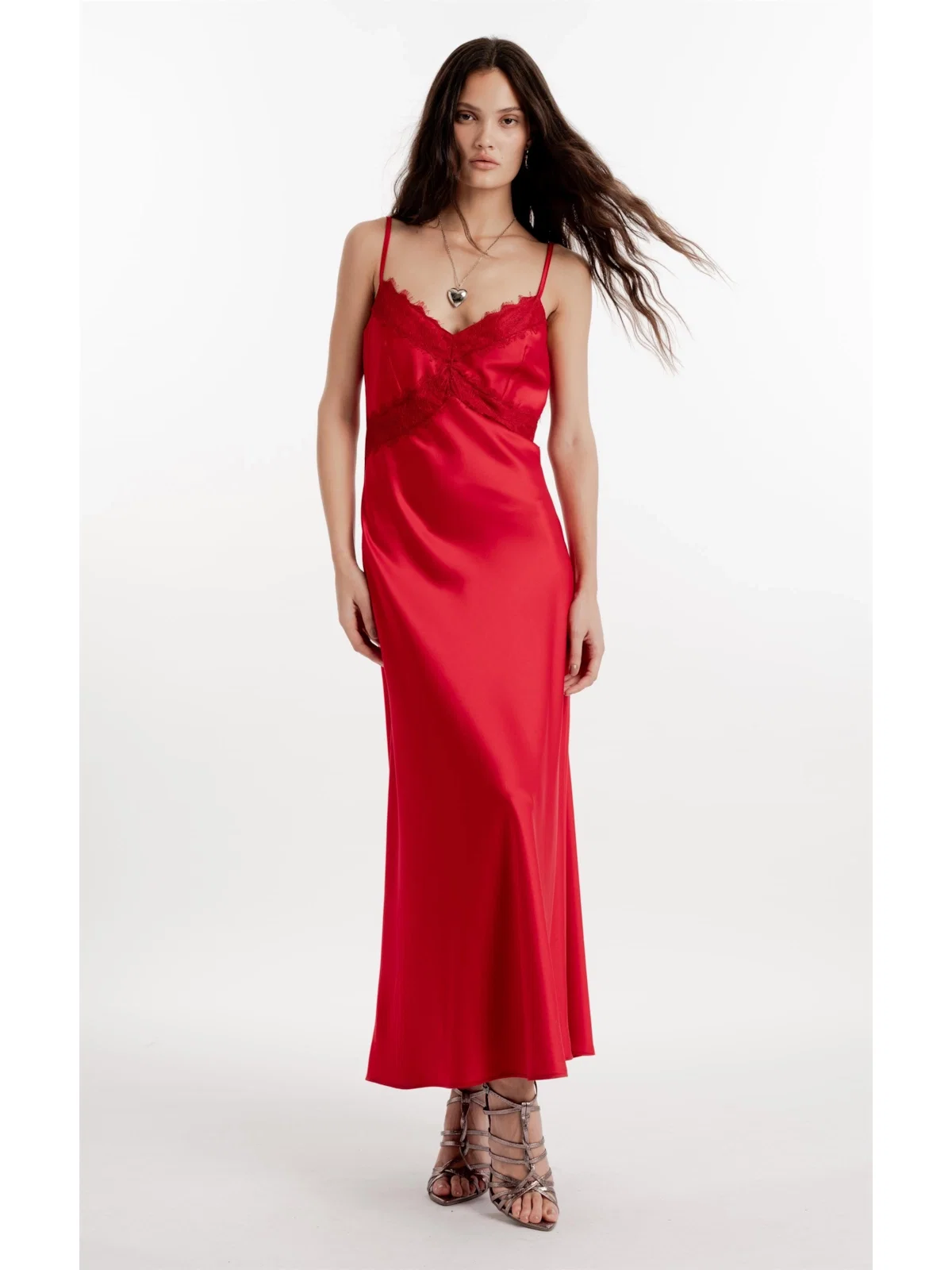 Vestido Cetim Passione Vermelho — imagem 1