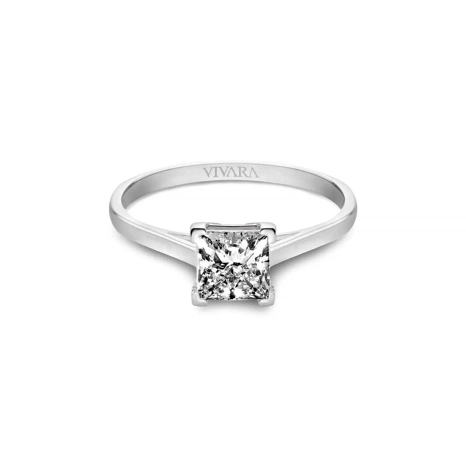 Anel Solitário Cielo em Ouro Branco 18k com 1ct de Diamante de Laboratório — imagem 1