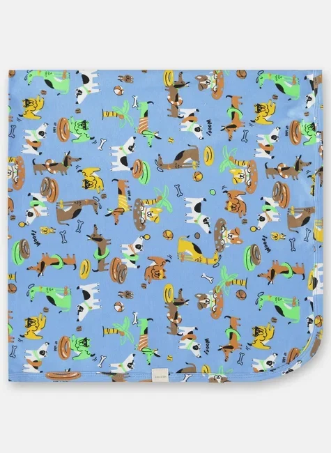 Manta para Bebê Menino em Suedine Essentials (Azul) Up Baby