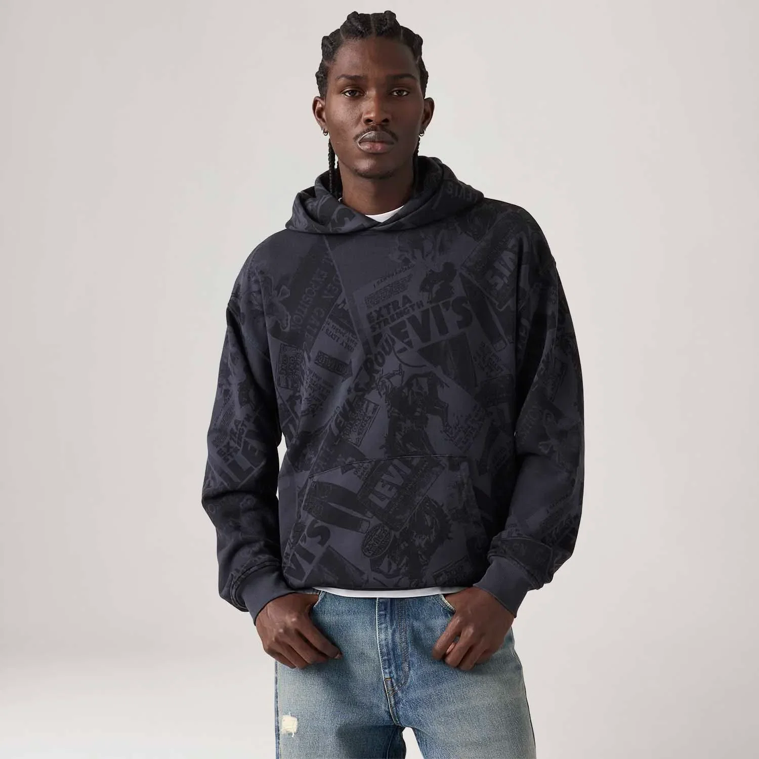 Moletom Levi's® Sunset Graphic Hoodie com Capuz Azul — imagem 1