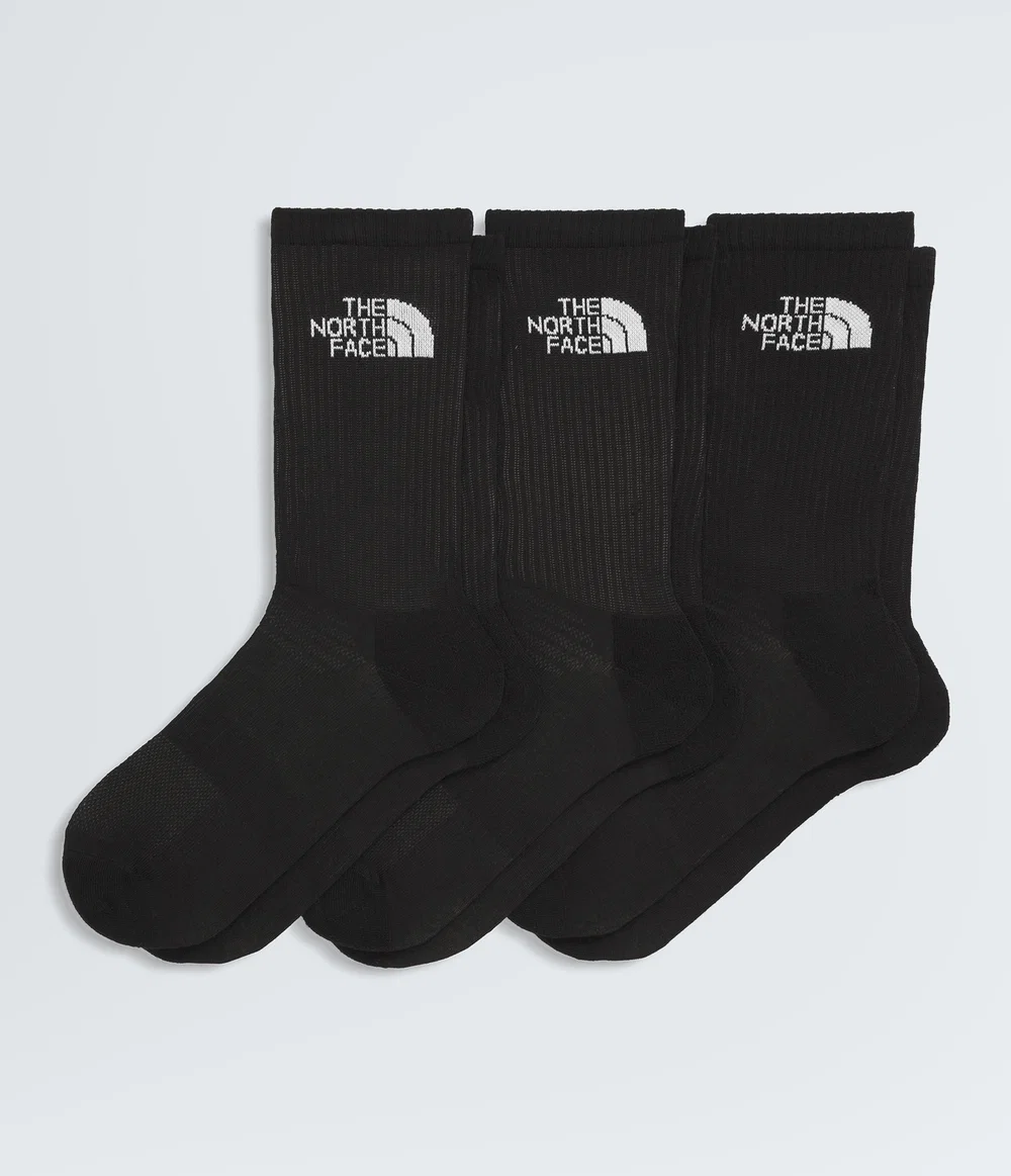 Meia Multi Sport Cush Crew Sock - 3 Pares Black Assorted