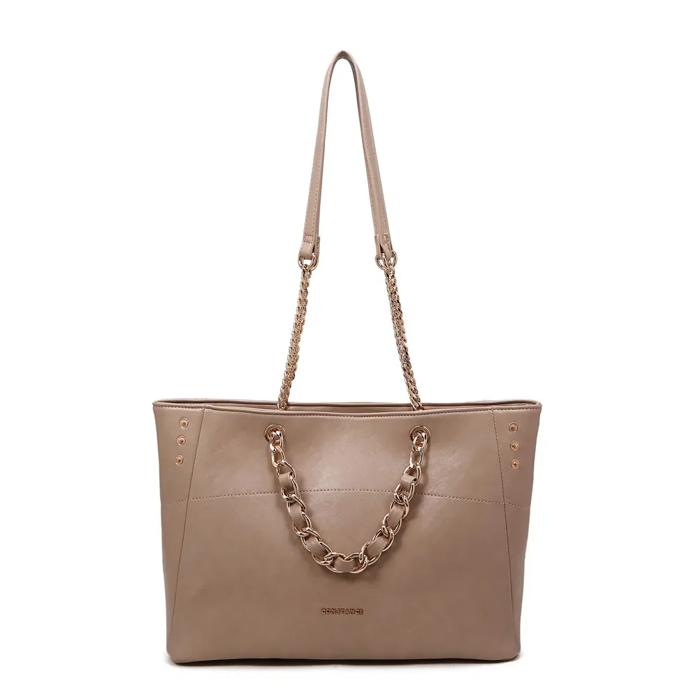Bolsa Shopping Corrente Bege — imagem 1
