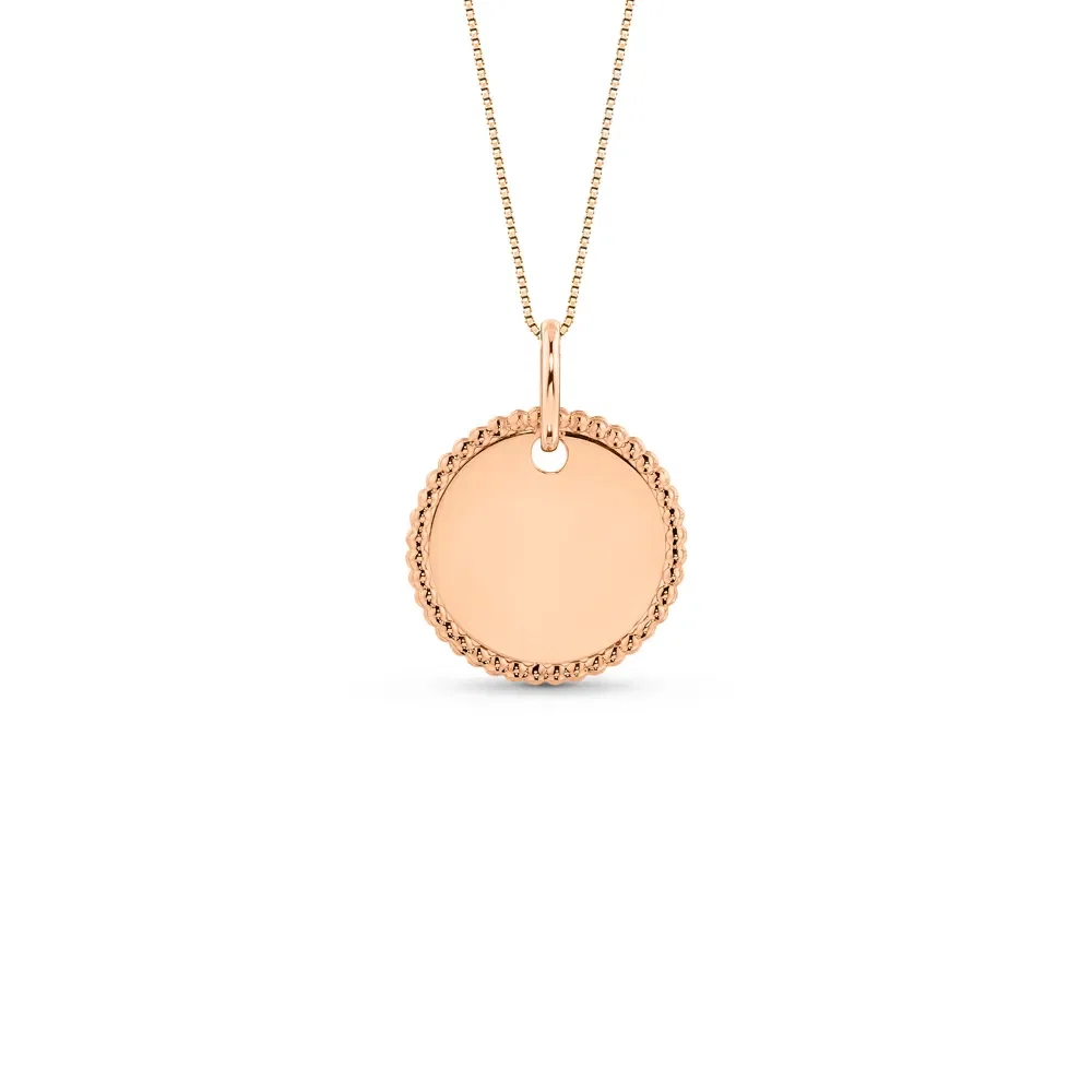 Pingente Personalizável Bolinhas Ouro Rosé — imagem 1