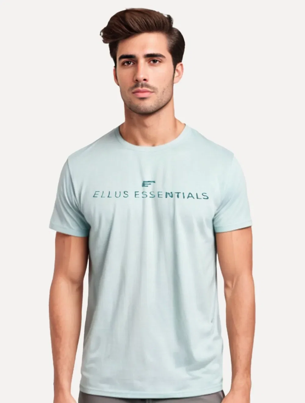 Camiseta Ellus Masculina Cotton Fine Essentials Easa Classic Cinza Médio