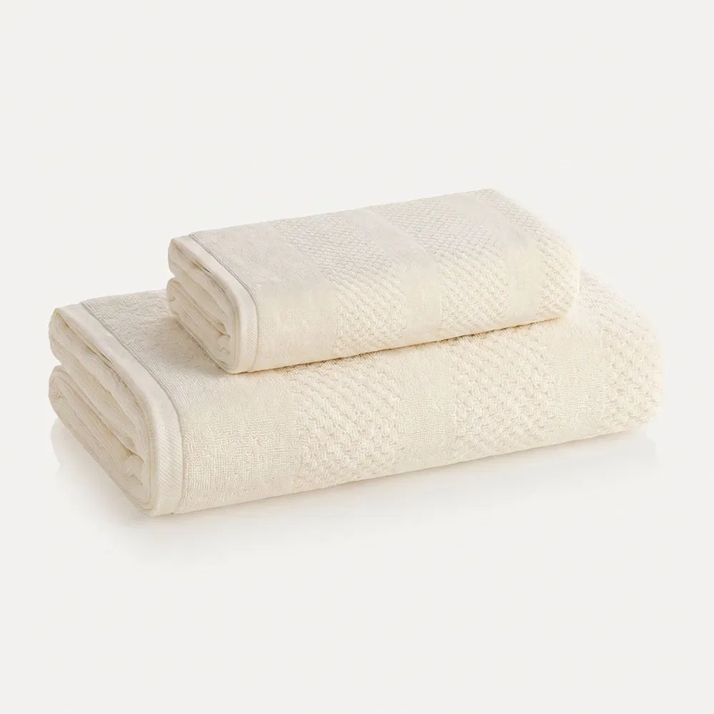 Kit e 100% Algodão Fio Zero Twist Roma Ivory — imagem 1