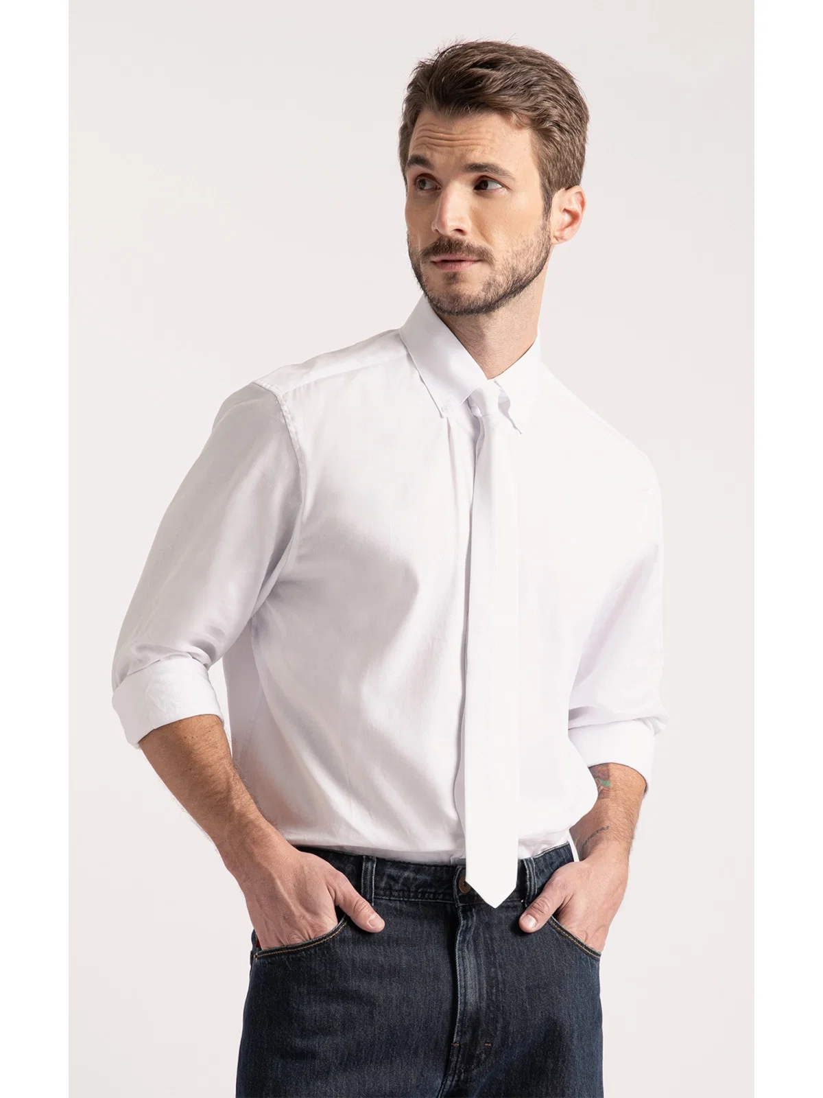 Camisa Orion Down Branco — imagem 1