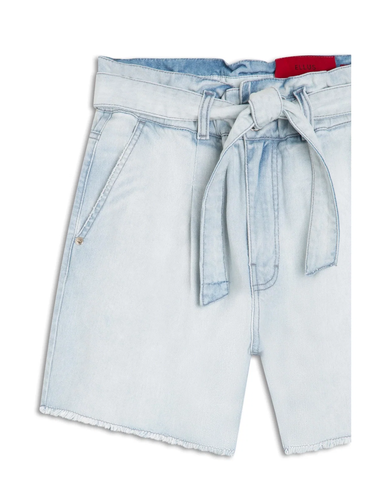 Shorts Cosmic Denim Baggy 1668-Lav. Claro C/ Rebolo — imagem 1